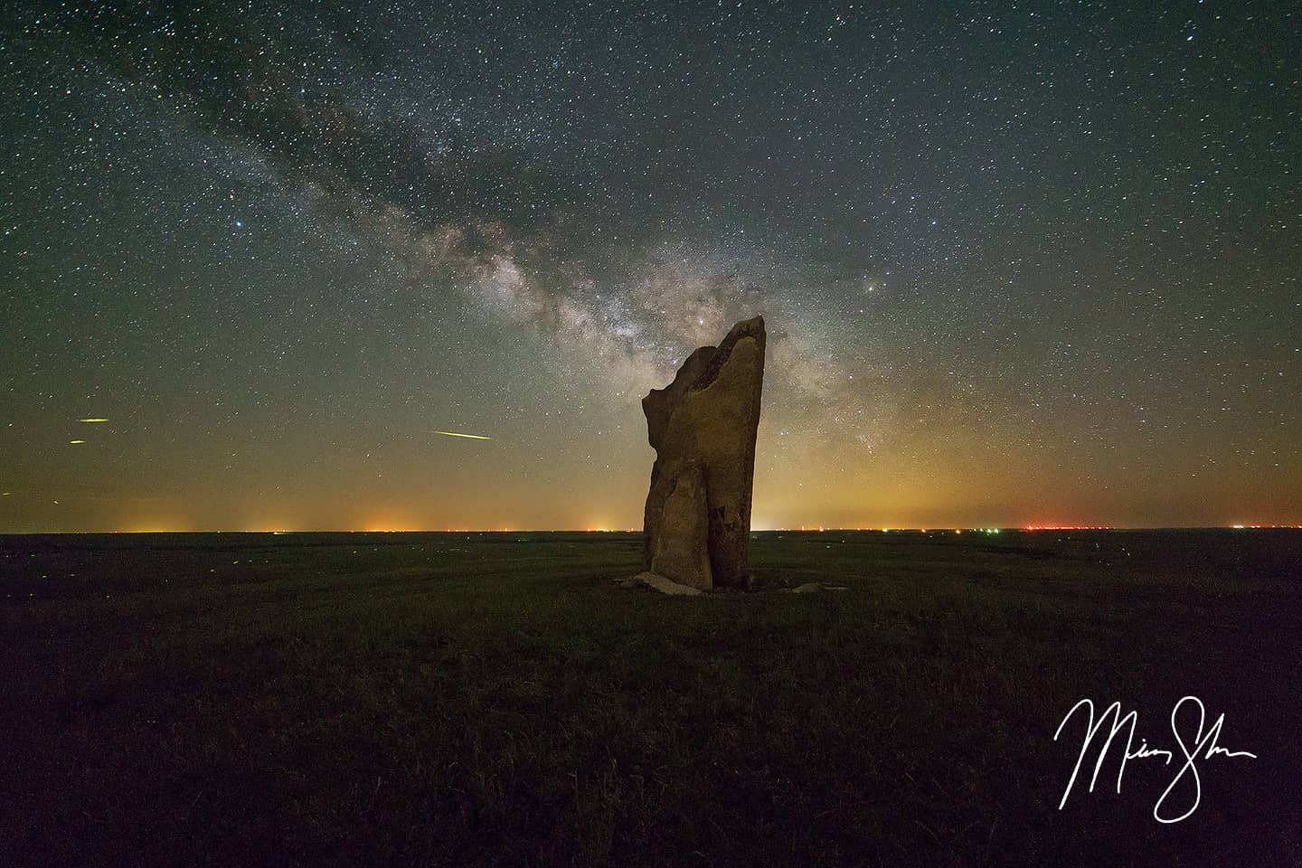 Teter Rock Firefly Milky Way - Teter Rock, Flint Hills, Kansas