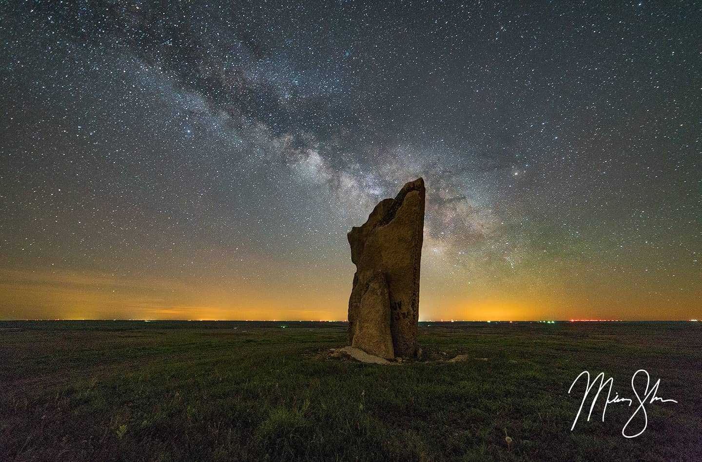 Teter Rock Milky Way - Teter Rock, Cassoday, Kansas