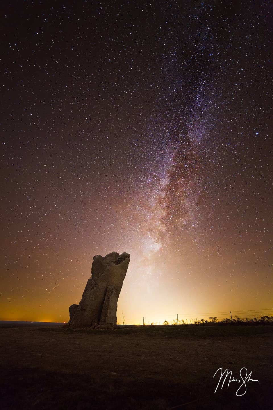 Teter Rock Winter Milky Way - Teter Rock, Kansas