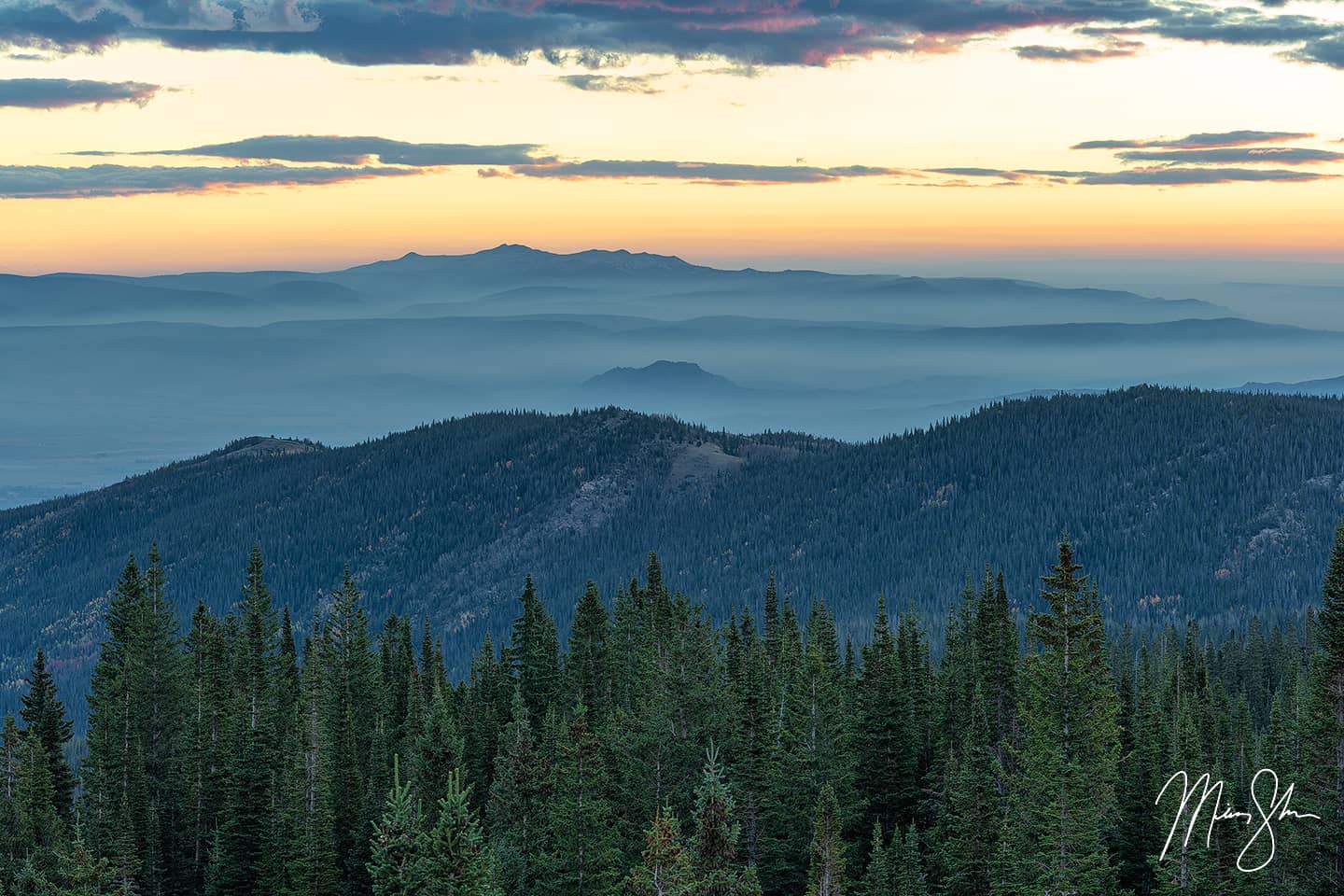 The Blue Hour - Medicine Bow Mountains, Wyoming