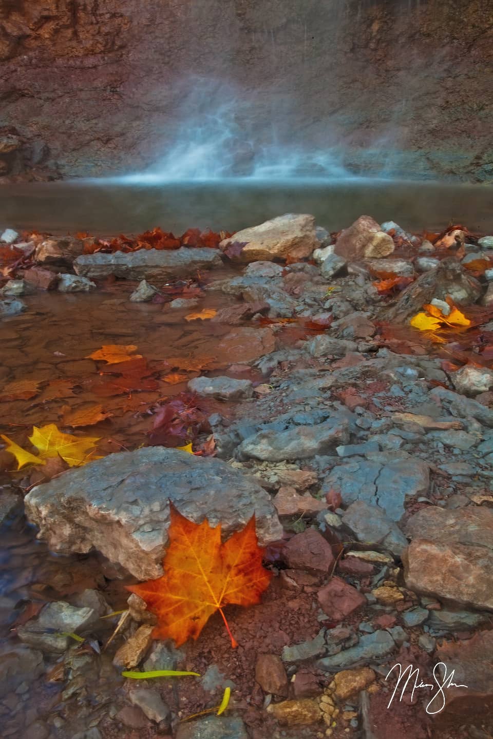 The End of Autumn - Cowley Lake Waterfall, Kansas