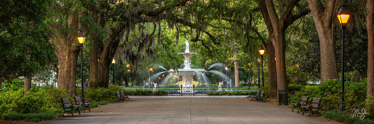 The Fountain at Forsyth Park - Forsyth Park, Savannah, Georgia