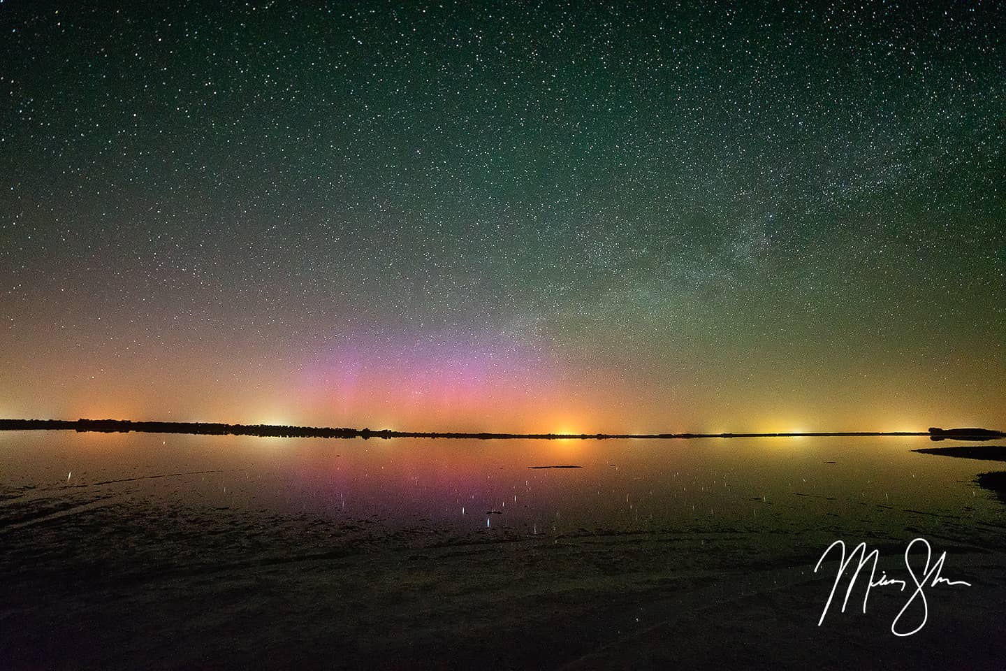 The Northern Lights in Kansas - Quivira National Wildlife Refuge