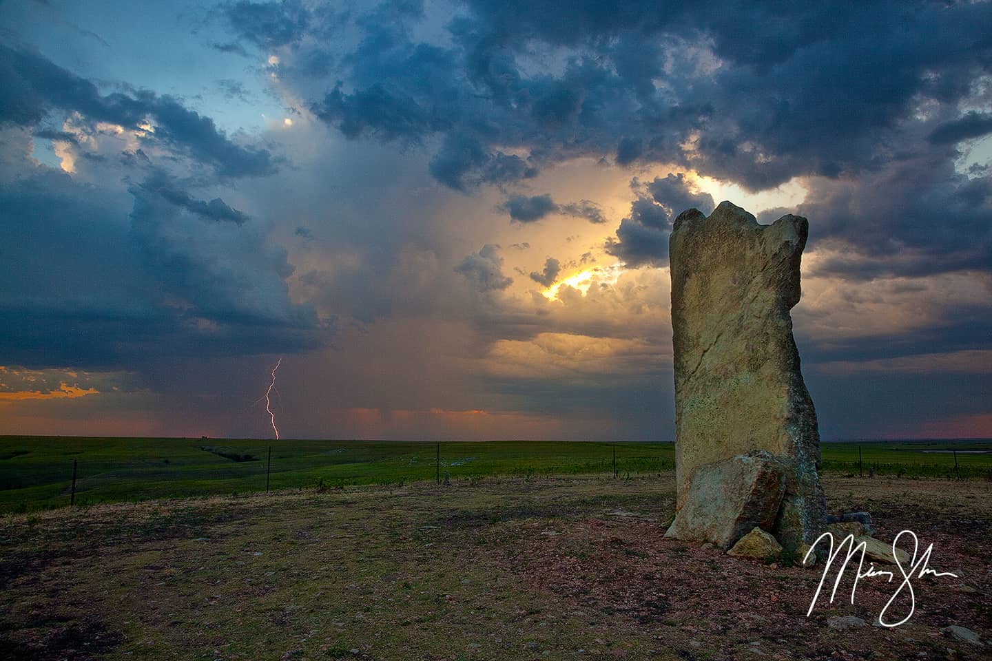 This Is Kansas - Teter Rock, Flint Hills near Cassoday, Kansas