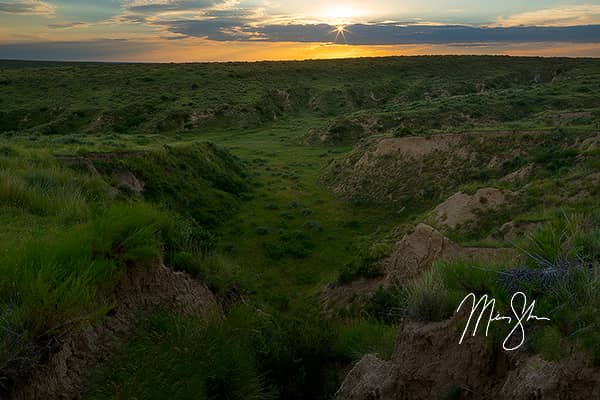 Arikaree Breaks Starburst Sunset