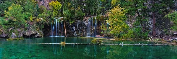 Autumn Panorama of Hanging Lake