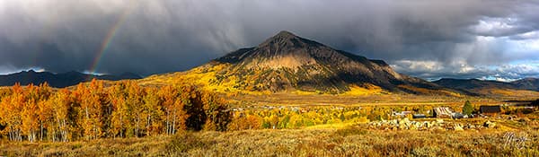 Autumn Rainbow Over Crested Butte