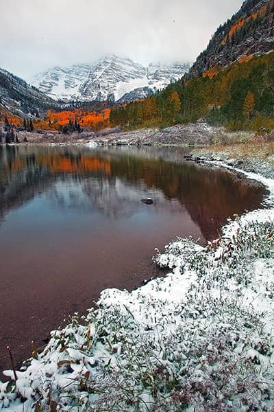 Autumn Snow at the Maroon Bells