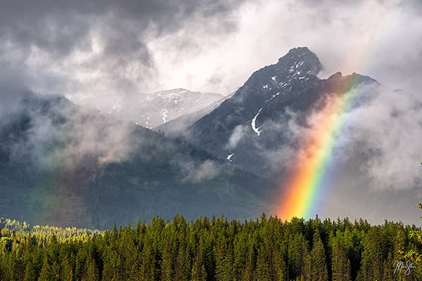 Canadian Rockies Double Rainbow