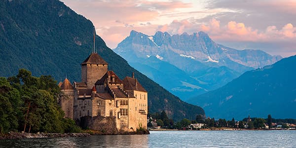 Chateau de Chillon Sunset