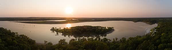 Cross Timbers Sunset Panorama