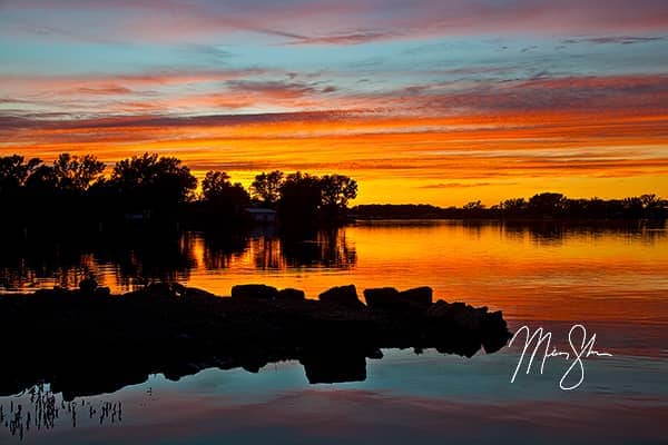 Eureka City Lake Sunset