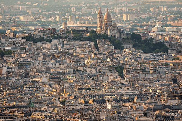 Evening Light over Sacre Coeur on Montmartre