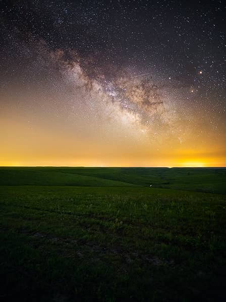 Flint Hills Meteor Milky Way