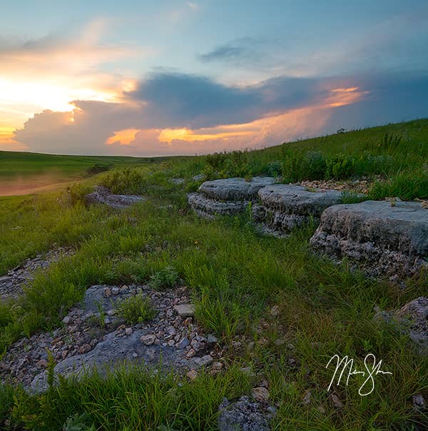 Flint Hills Stormy Sunset