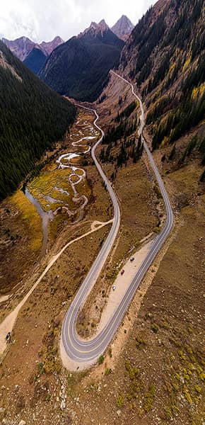 Independence Pass Autumn Curves