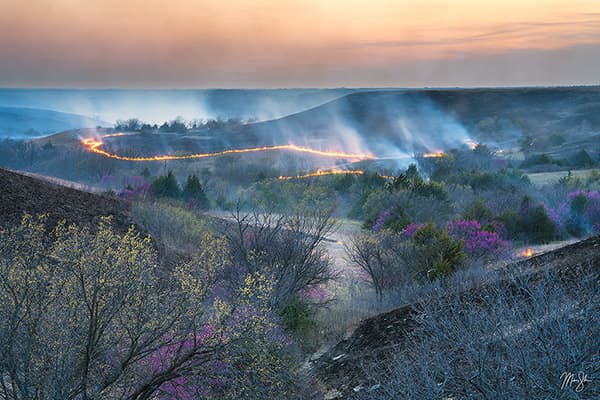 Burning of the Flint Hills as featured in my Regions of Kansas guide