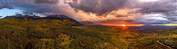 Kebler Pass Autumn Sunset Spectacular