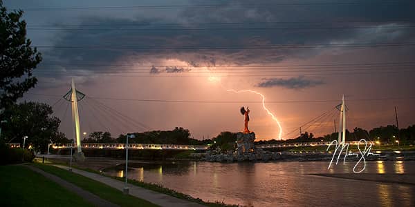 Keeper of the Plains Lightning Bolt