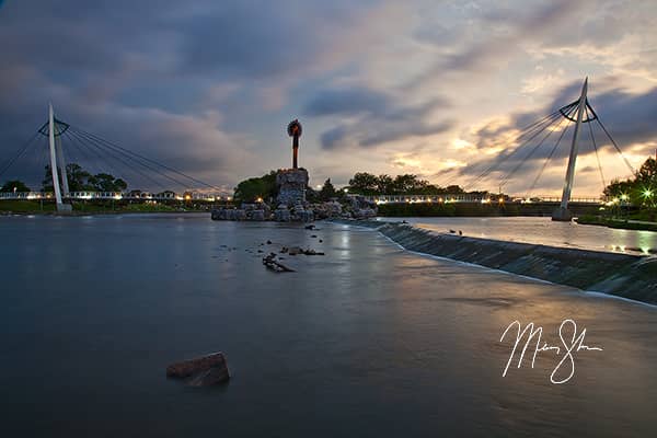 Keeper of the Plains Stormy Sunset Motion