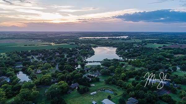 Lake Waltanna and Lake Afton Summer Sunset