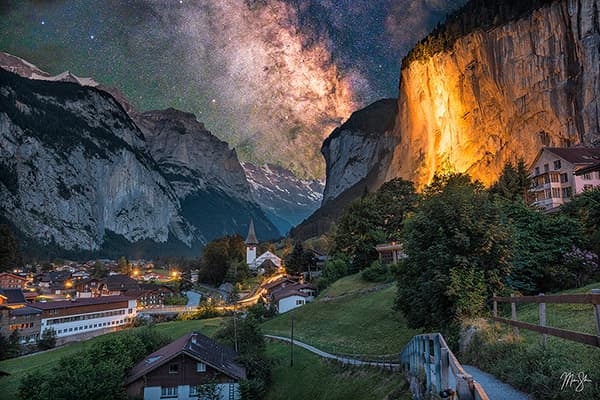 Lauterbrunnen Valley at Night