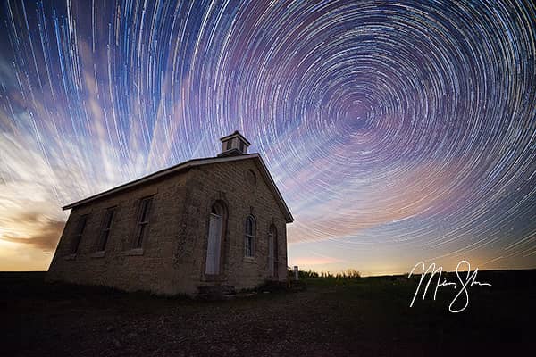 Lower Fox Creek Schoolhouse Startrails