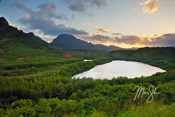 Menehune Alekoko Fish Pond Sunset