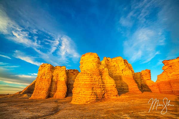 Monument Rocks Sunlight