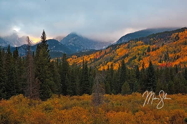 Moody Autumn Sunrise at Storm Pass Trailhead