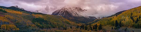 Moody Mount Sneffels Autumn Sunset