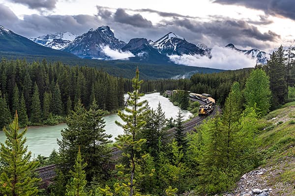 Morants Curve Evening Rocky Mountaineer