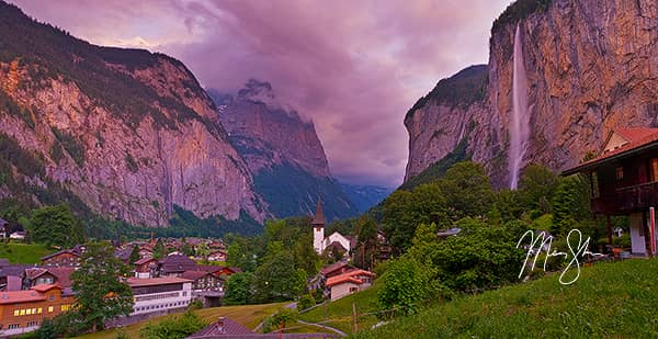 Purple Lauterbrunnen Sunset