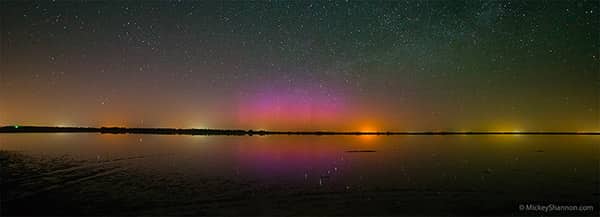 Quivira Northern Lights Panorama