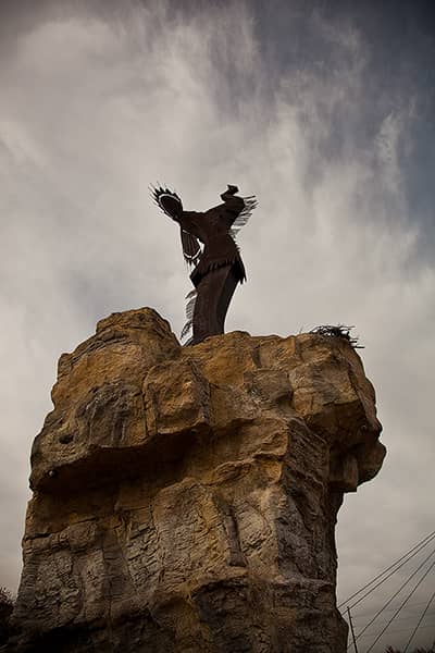 Reaching Upward Keeper of the Plains