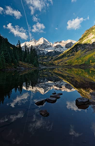 Reflective Maroon Bells in the Autumn