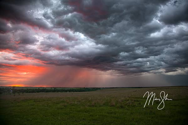 Smoky Hills Stormy Sunset
