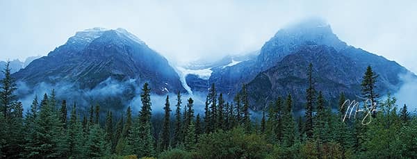 Snowbird Glacier in the Fog Panorama