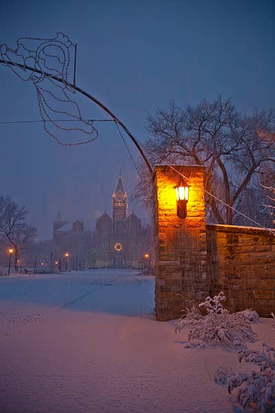 Snowy Scene at Friends University