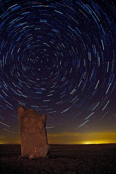 Star Trails Over Teter Rock