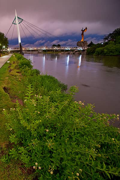 Storms at the Keeper of the Plains