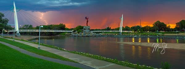 Stormy Keeper of the Plains Panorama