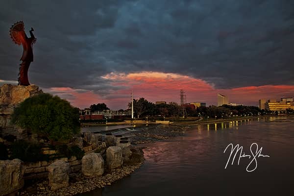 Stormy Sunset at the Keeper of the Plains