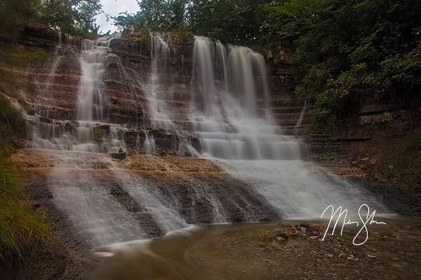 Summer Deluge at Geary State Fishing Lake Waterfalls