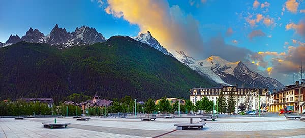 Sunrise In Chamonix