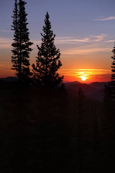 Sunrise Over Rocky Mountain National Park