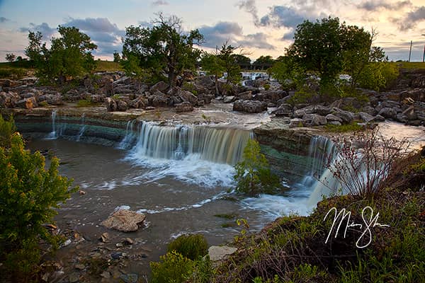 Sunset at Lake Kahola Falls