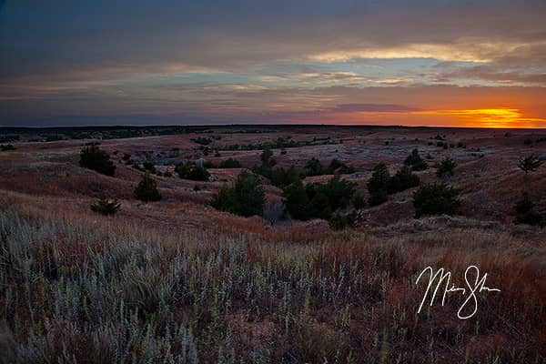 Sunset Over the Gypsum Hills