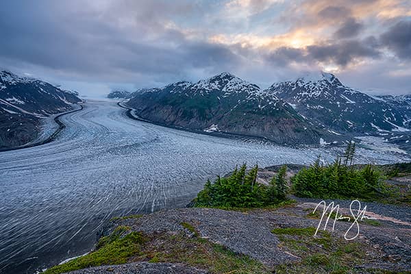 Sunset Over the Salmon Glacier