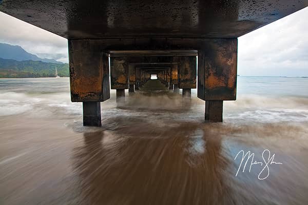 Under the Hanalei Pier